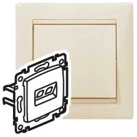 Компьютерная розетка Valena RJ45 UTP кат5е 2в слк 774139
