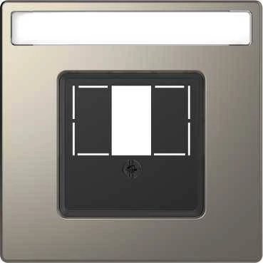 D-Life ЦЕНТРАЛЬНАЯ НАКЛАДКА для TAE/Audio/USB, НИКЕЛЬ , SD