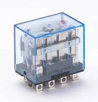 Промежуточное реле 4 контакта с индикацией LED 10А 12В AC ПР-