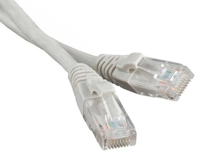 Реверсивный Патч-корд F/UTP, экранированный, Cat.5e, LSZH, 15 м, серый Hyperline