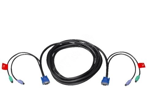 SSC Кабель CPU HD15+PS/2, 4m 1шт