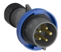 Вилка кабельная Easy&Safe 416EP9W, 16А, 3P+N+E, IP67, 9ч