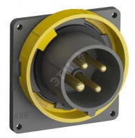 Вилка с прямым фланцем Easy&Safe 316EBU4W,16A,3P+E,IP67,4ч