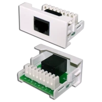 Вставка Mosaic 22.5x45 1xRJ45 Cat.5e, белая
