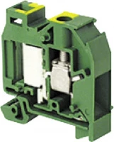 Клемма DR4/8.P.ADO ADO 4мм.кв. земля, мини, DIN2