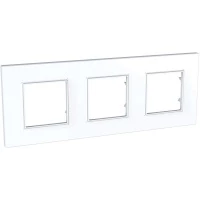 РАМКА UNICA QUADRO 3 МЕСТА БЕЛЫЙ