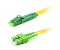 Патч-корд оптический LANMASTER, LSZH, дуплексный, LC/APC-SC/APC, SM, 20 м