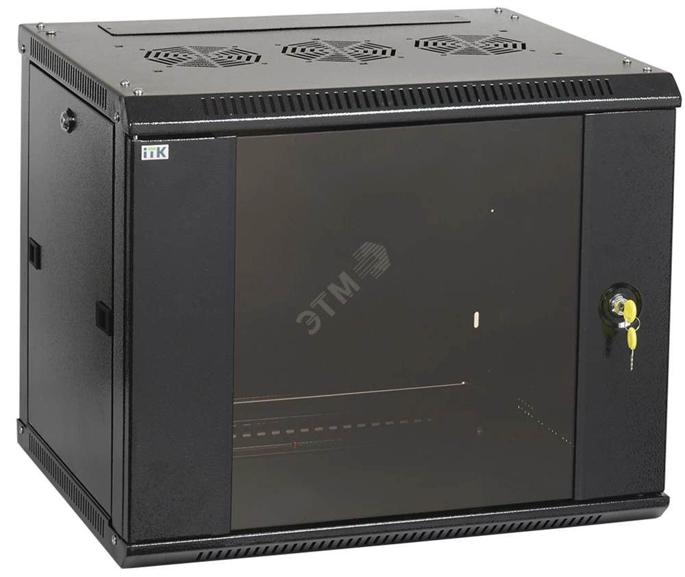 ITK Шкаф LINEA W 6U 600x450 мм дверь стекло, RAL9005