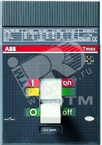 Выключатель автоматический T4V 250 PR222DS/P-LSI In=100 3p F F