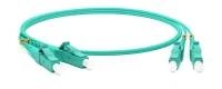 Патч-корд волоконно-оптический (шнур) MM 50/125(OM3), LC-LC, duplex, 10G/40G, LSZH, 2 м Hyperline