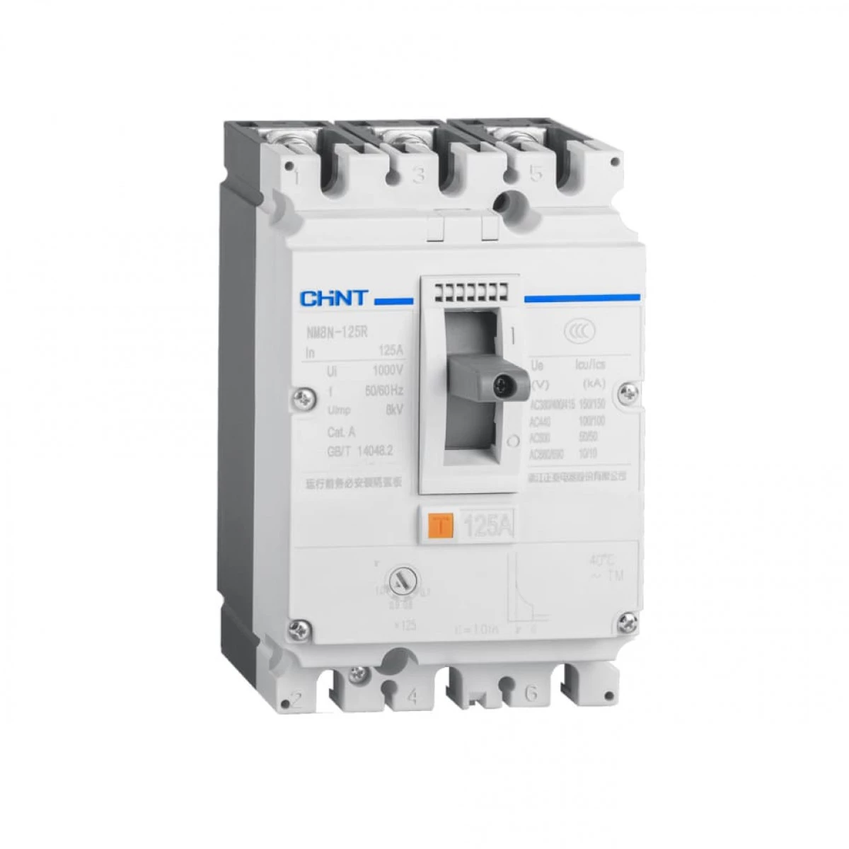 Авт. выкл. NM8N-125H TM 3P 40А 100кА с рег. термомаг. расцепителем (R)(CHINT)