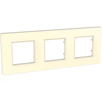РАМКА UNICA QUADRO 3 МЕСТА БЕЖЕВЫЙ