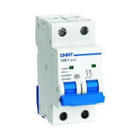 Автоматический выключатель NB1-63H 2P 1A 10кА х-ка C (CHINT)