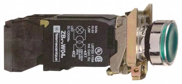 КНОПКА 22ММ 110-120В С ВОЗВ. С ПОДСВ. XB4BW3335