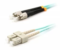 Патч-корд оптический LANMASTER, дуплексный, SC/PC-FC/PC, OM3, LSZH, 7.0 м