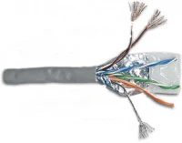 Кабель LANMASTER SSTP, 4 пары, кат. 6,  250Mhz, PVC, серый, 305 м