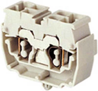 Клемма DH2,5/10,4L пружинная 2,5мм,кв, серая, монтаж ножки в плату