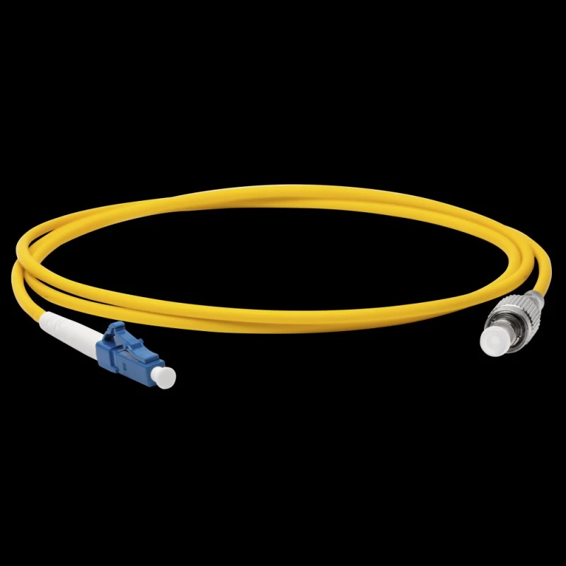 Патч-корд оптический LANMASTER, LSZH, симплексный, LC/UPC-FC/UPC, SM, 1.0 м
