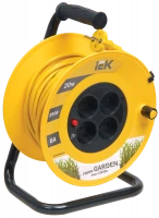 Катушка УК20 с т/з 4 места 2Р/20м 2х0,75 мм2 "Garden"