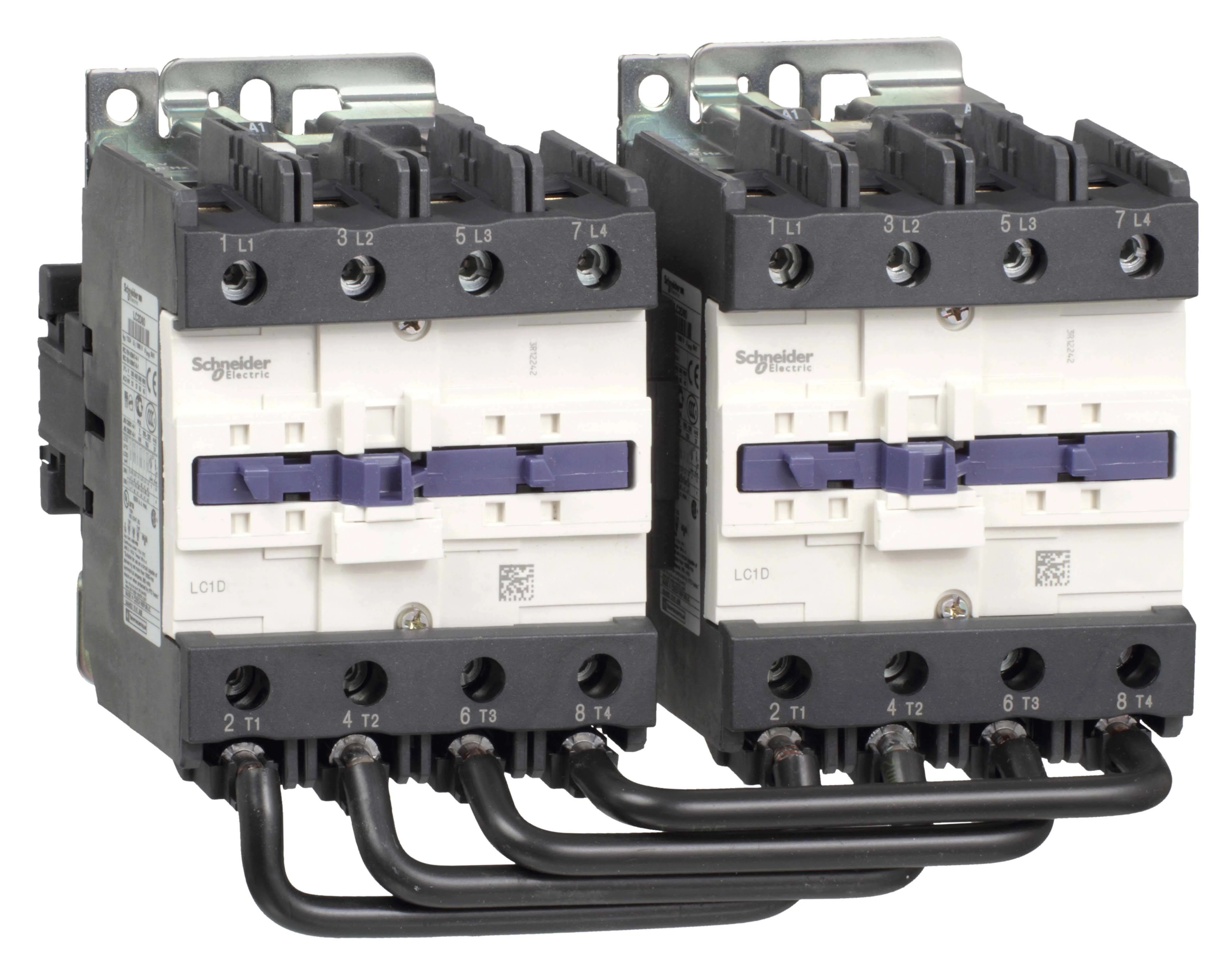 КОНТАКТОР РЕВЕРСИВНЫЙ D 4Р (4 НО),AC1 125 A,220V 50/60 ГЦ,МЕХАНИЧЕСКИЙ БЛОКИРЗАЖИМ ПОД ВИНТ