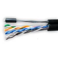 Кабель SUPRLAN Median FTP Cat.5e 4x2xAWG24 Cu PE Outdoor T-FG8 (трос) 305м