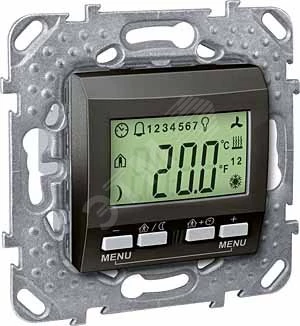 ТЕРМОРЕГУЛЯТОР KNX С ДИСПЛЕЕМ, ГРАФИТ