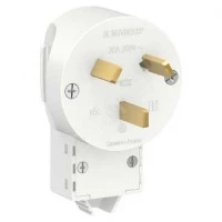 BLANCA С/У ВИЛКА СИЛОВАЯ 2Р+N, 32А, 250В, БЕЛЫЙ