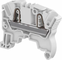 Клемма втычная ZK4 серая - 4 мм², 2 зажима