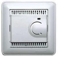 W59 ТЕРМОСТАТ электрон.теплого пола с датчиком,от+5до+50°C,10A, в сборе, ШАМПАНЬ