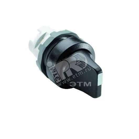 Переключатель M3SS7-20B (короткая ручка) черный 3-х позиционный б ез подсветки (только корпус) с возвратом в среднее положение