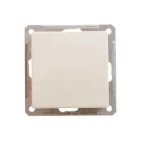 W59 AQUA 1-клавишный ПЕРЕКЛЮЧАТЕЛЬ, 16АХ, IP44, механизм, СЛОНОВАЯ КОСТЬ