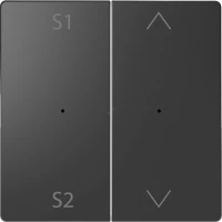 D-Life PlusLink КЛАВИША 2-ная с S1/S2, вх/вз, АНТРАЦИТ, SD