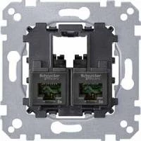 Двойная компьютерная розетка Merten 2XRJ45 CAT6 UTP