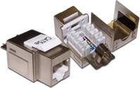 Модуль Keystone, RJ45, кат.5E, STP, 180 градусов