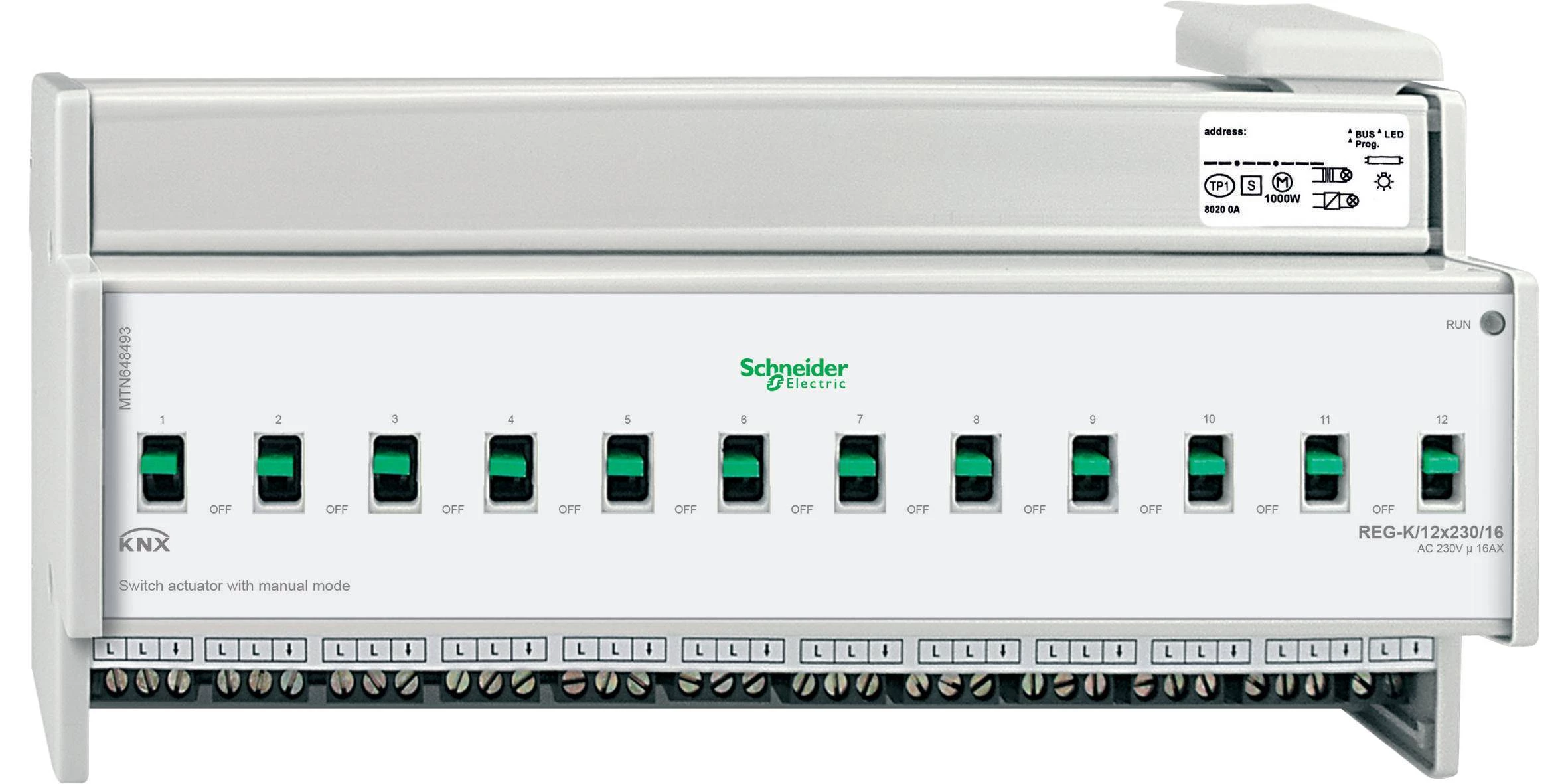 АКТОР ДЛЯ ВЫКЛ REG-K/12X230/16 С РУЧ УПР MTN648493