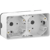 MUREVA S, 2-х ПОСТОВОЙ БОКС для накл. монтажа, БЕЛЫЙ, IP55