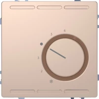 D-Life ТЕРМОРЕГУЛЯТОР с центр. пл. с перекл. конт.230В,ШАМПАНЬ, SD