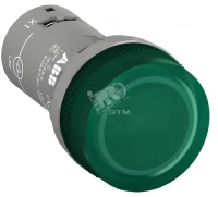 Лампа CL2-520G зелёная со встроенным светодиодом 220В DC