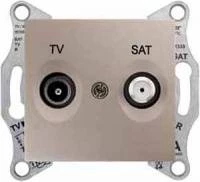 TV/SAT розет. проходная, титан SDN3401968