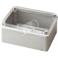 Коробка расп,гермет,пласт,винт IP55 153х110х66мм ШхВхГ прозр