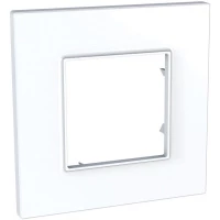 РАМКА UNICA QUADRO 1 МЕСТО БЕЛЫЙ