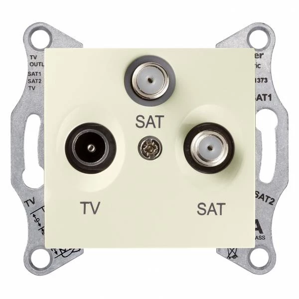 RTV/SAT/SAT розетка оконеч., беж.