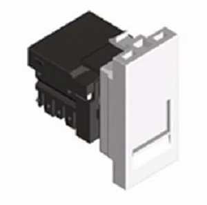 Адаптер с RJ-45 кат.6 UTP (22,5х45), белый (45978 SBR)