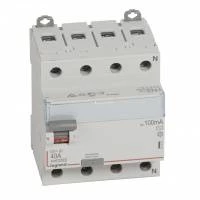 Четырехполюсное устройство защитного отключения DX3 4П 40А AC 100мА N спр.