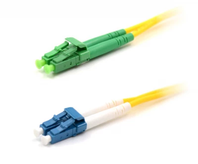 Патч-корд оптический LANMASTER, LSZH, дуплексный, LC/APC-LC/UPC, SM, 0.5 м