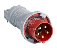 Вилка кабельная 363P11W, 63А, 3P+E, IP67, 11ч