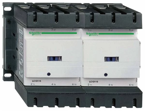КОНТАКТОР РЕВЕРСИВНЫЙ D 3P, 150 A, 24V DС, МЕХАНИЧЕСКИЙ БЛОКИРЗАЖИМ ПОД ВИНТ