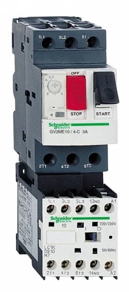 КОМБИНИРОВАННЫЙ ПУСКАТЕЛЬ 1-1,6А. ЦЕПЬ УПРАВЛЕНИЯ 220B.50/60ГЦ