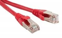 Патч-корд F/UTP, экранированный, Cat.5е, LSZH, 10 м, красный Hyperline