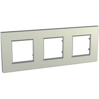 РАМКА UNICA QUADRO 3 МЕСТА ТИТАН